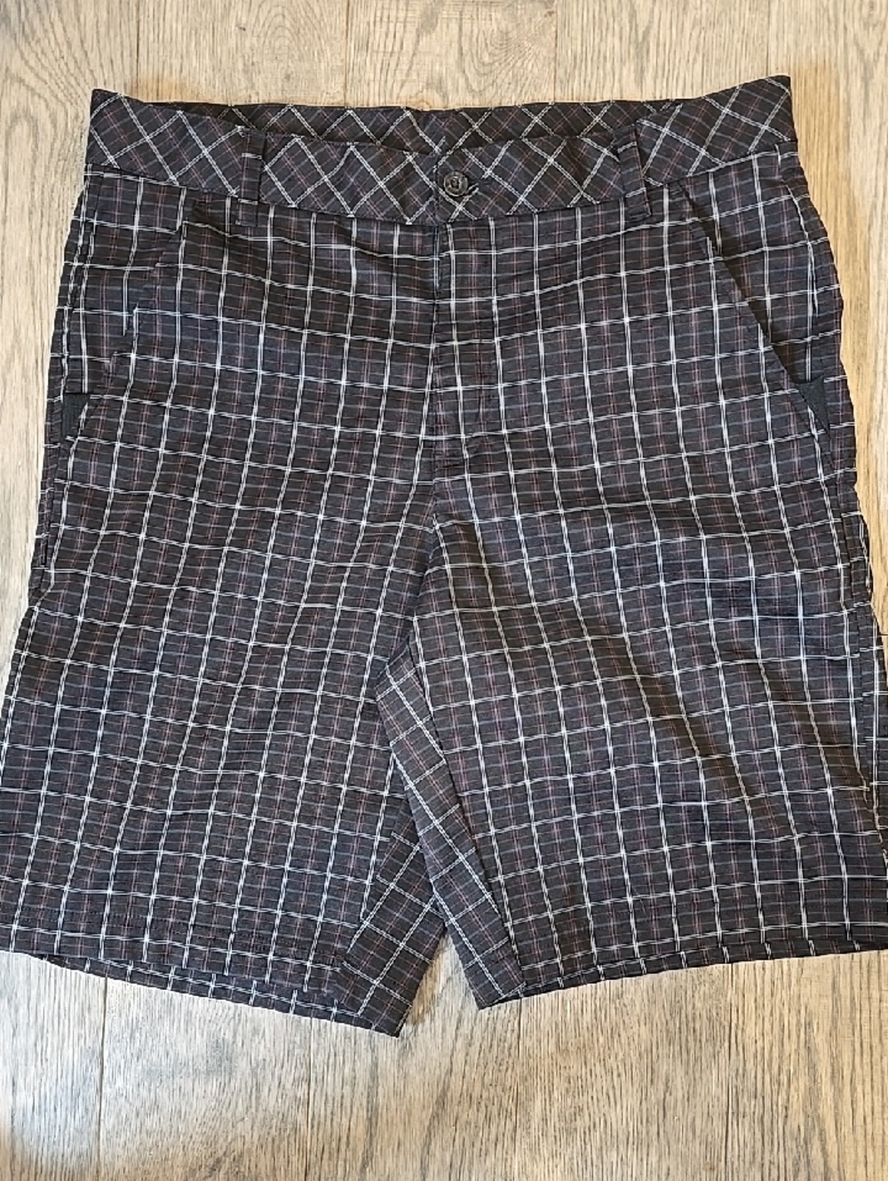 NWOT MENS FILA SPORT GOLF 34 PLAID CHECK CLASSIC SHORTS